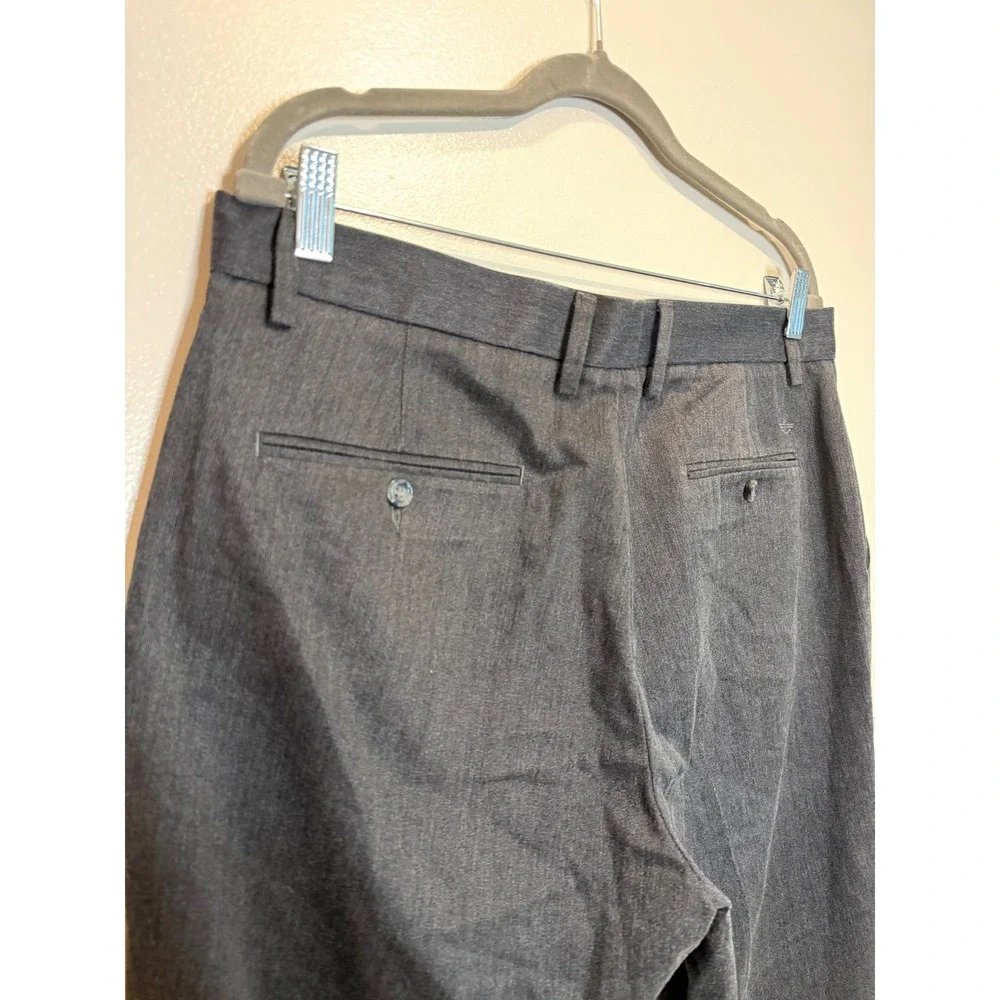 Dockers Signature Khaki D3 Classic Fit Mens 34x34 Charcoal Gray Pants